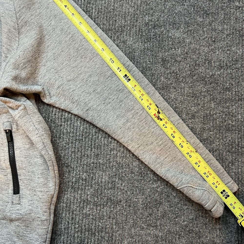 Athleta Jacket Womens Small CYA Stronger Hoodie Full Zip Long‎ Line Grey Stretch - Picture 5 of 12